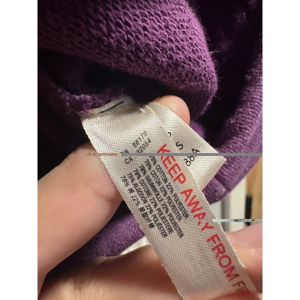 Free People Movement Sweatshirt Small Purple Tie Dye Oversized Pockets Pullover - Picture 7 of 8